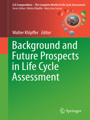 cover image of Background and Future Prospects in Life Cycle Assessment